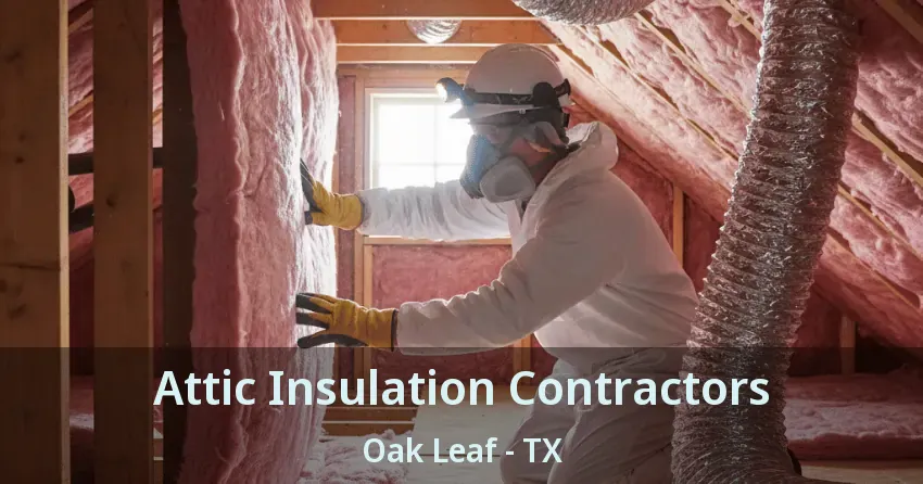 Attic Insulation Contractors Oak Leaf - TX