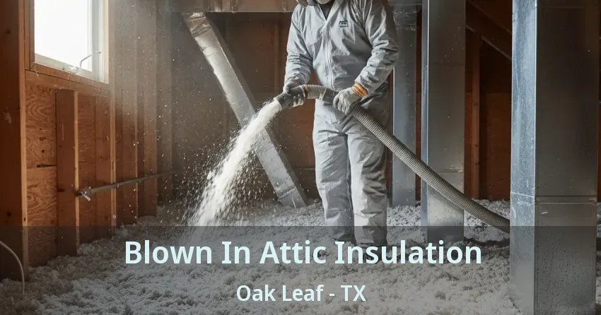 Blown In Attic Insulation Oak Leaf - TX