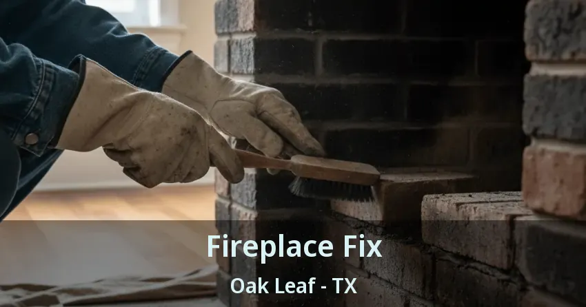 Fireplace Fix Oak Leaf - TX Fireplace Fix Oak Leaf - TX