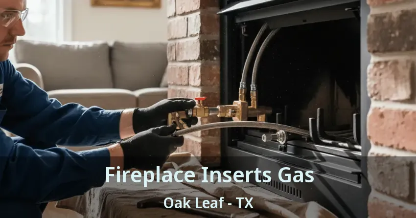 Fireplace Inserts Gas Oak Leaf - TX