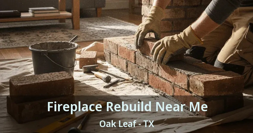 Fireplace Rebuild Near Me Oak Leaf - TX