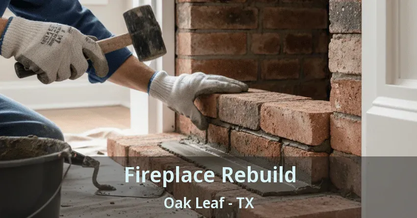 Fireplace Rebuild Oak Leaf - TX
