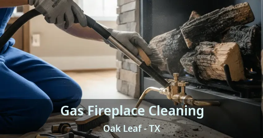 Gas Fireplace Cleaning Oak Leaf - TX