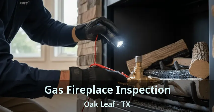 Gas Fireplace Inspection Oak Leaf - TX