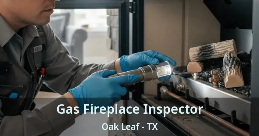 Gas Fireplace Inspector Oak Leaf - TX