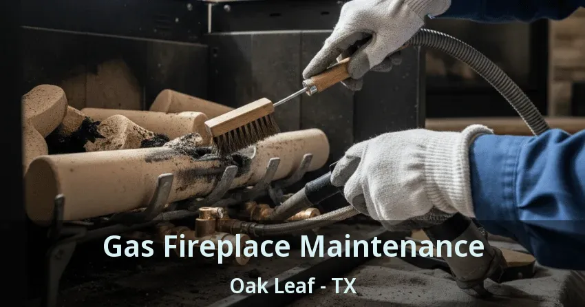 Gas Fireplace Maintenance Oak Leaf - TX
