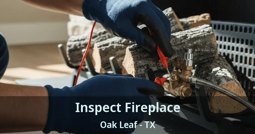 Inspect Fireplace Oak Leaf - TX