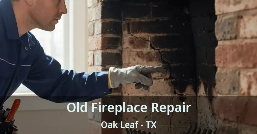 Old Fireplace Repair Oak Leaf - TX
