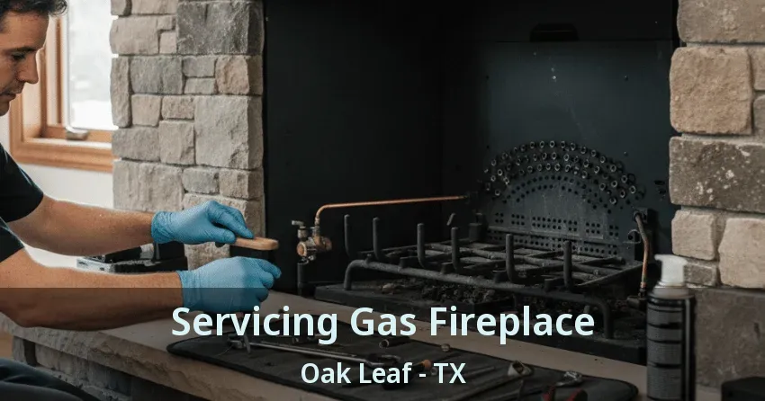Servicing Gas Fireplace Oak Leaf - TX